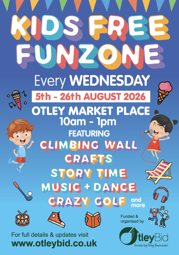 Kids Funzone Flyer Otley August 2026